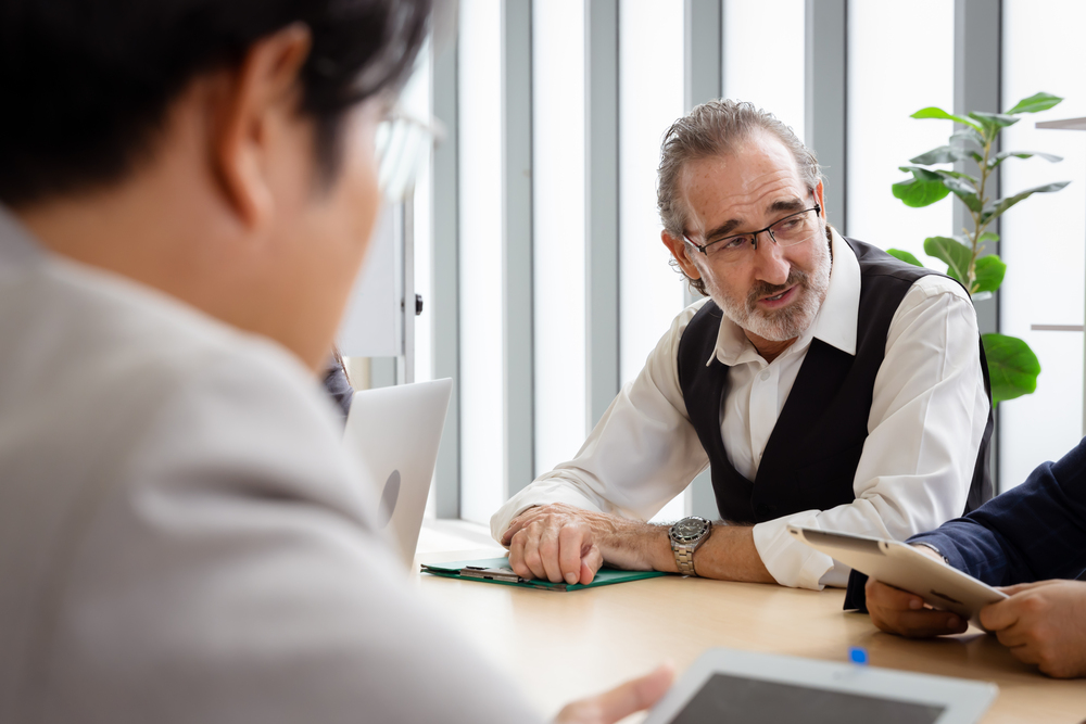 Group of multiethnic businessmen Get together for a brainstorming meeting to move the business forward.